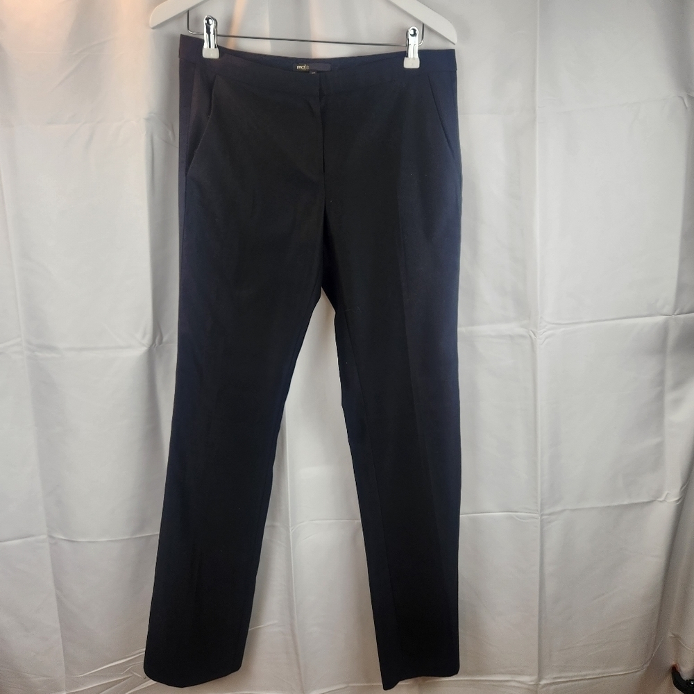 MAJE wool blend pants with side satin side M(38) in EUC